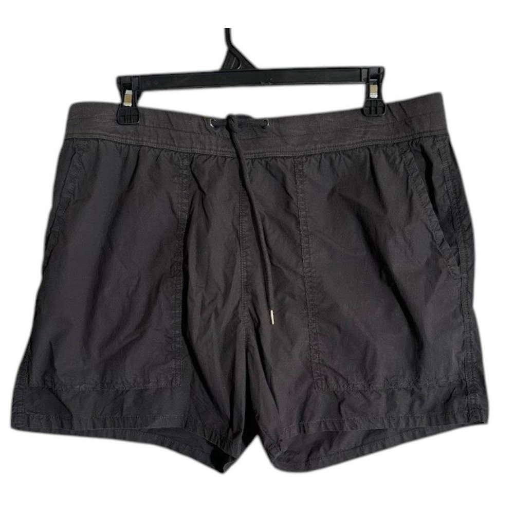 James Perse Shorts Womens Size 3 Black  Drawstring Casual Summer Luxury
